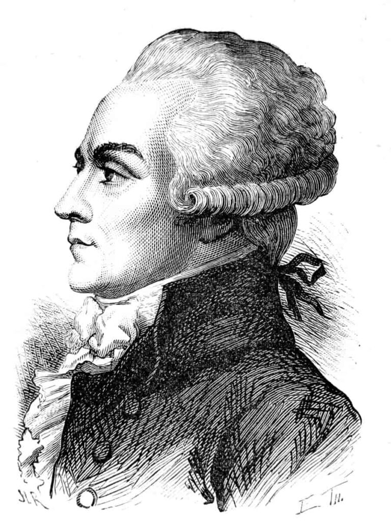 Dessin - profil de Maximilien Robespierre